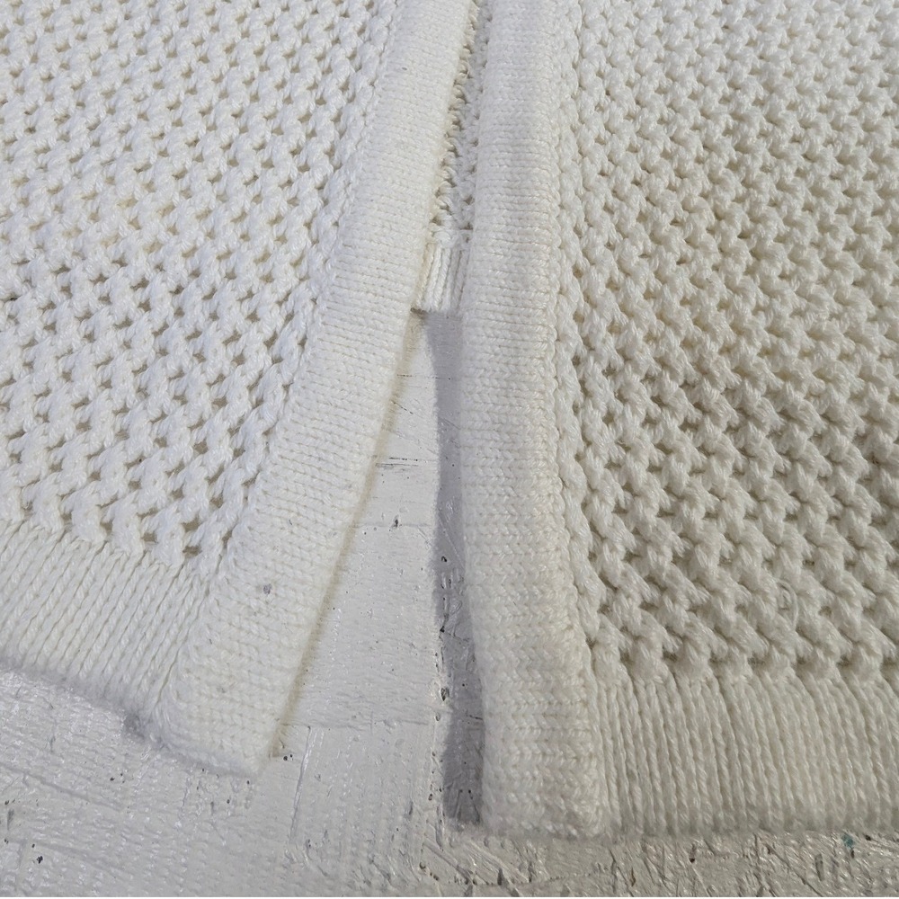 Marine Layer Cotton Cardigan XS/S White Open Knit Longline - Picture 8 of 10